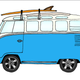 Illustration for article titled Surfboards And Cars Illustrated: The Ultimate Mid-Winter Summer Car Fantasy